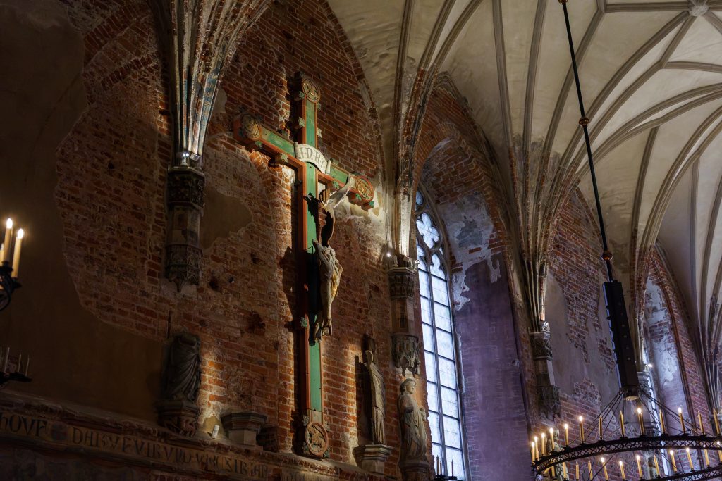 Historisches Kruzifix in der Marienburg in Malbork